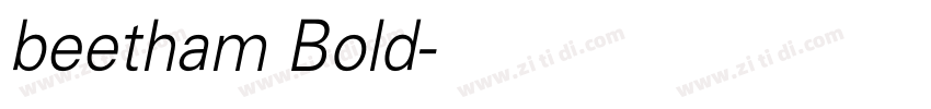 beetham Bold字体转换